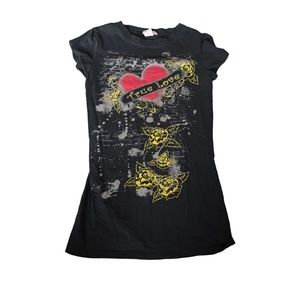 cyber y2k graphic baby tee